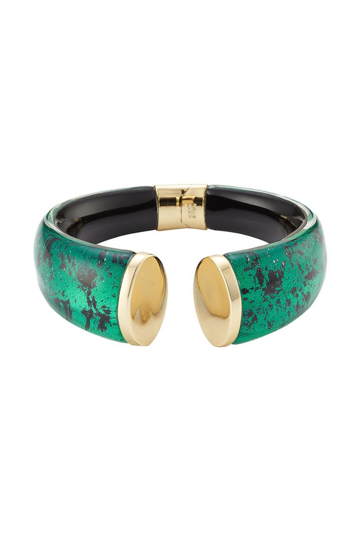 Alexis Bittar Alexis Bittar Gold-plated Cuff With Lucite