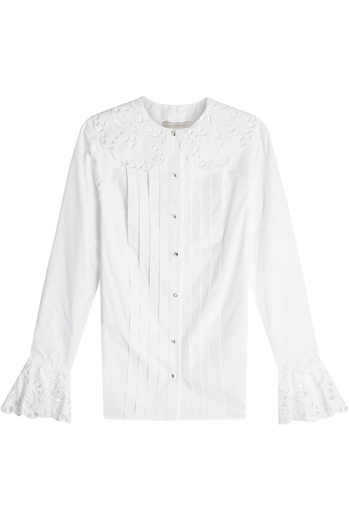 Christopher Kane Christopher Kane Cotton Blouse With Embroidery