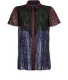 Marco De Vincenzo Textured Colorblock Shirt