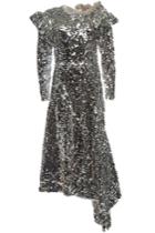 Preen By Thornton Bregazzi Preen By Thornton Bregazzi Jodie Sequinned Dress With Asymmetric Hem