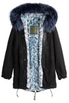 Mr & Mrs Italy Mr & Mrs Italy Cotton Parka With Fur And Leather Trim