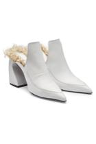 Marques' Almeida Marques' Almeida Leather Mules With Shearling