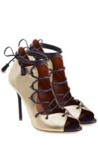 Malone Souliers Malone Souliers Lace-up Leather Ankle Boots - Gold