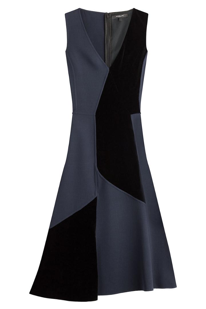 Derek Lam Derek Lam Patchwork Wool Dress