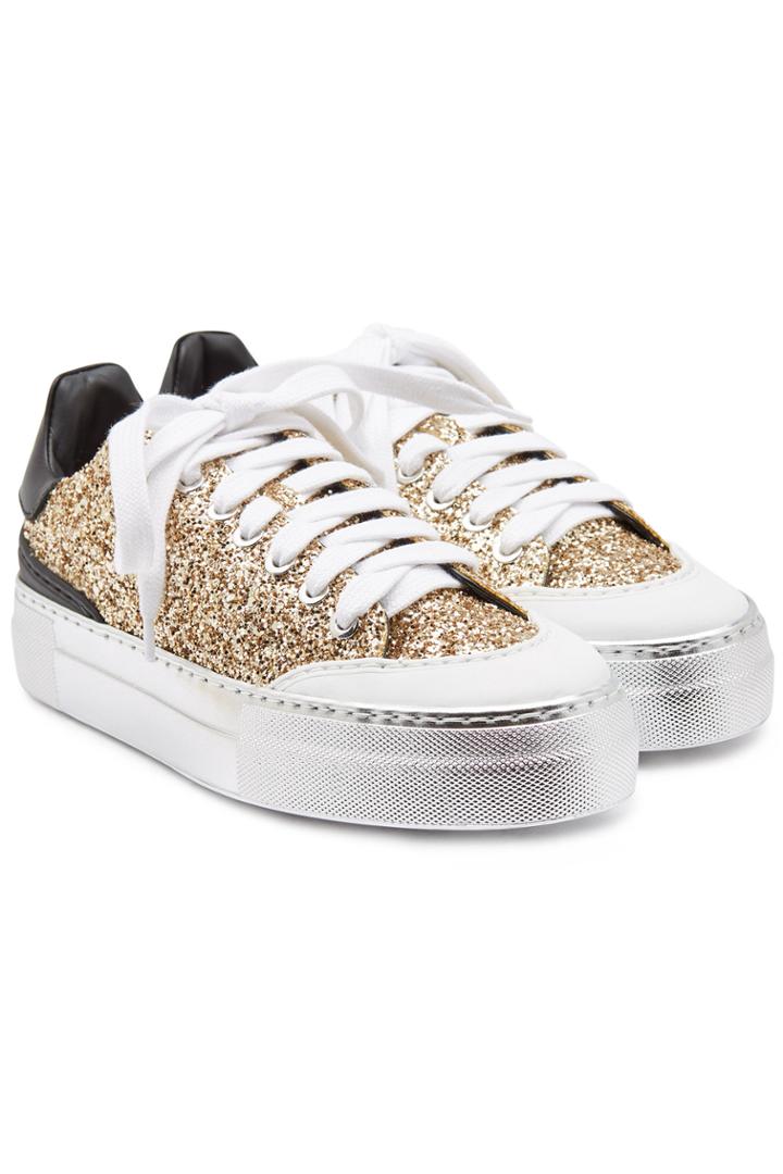 N°21 N°21 Gymnic Glitter Sneakers With Leather