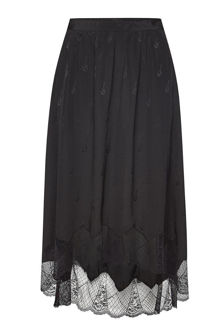 Zadig & Voltaire Zadig & Voltaire Joslin Silk Skirt With Lace