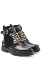 Burberry Shoes & Accessories Burberry Shoes & Accessories Leather Ankle Boots With Suede - Black
