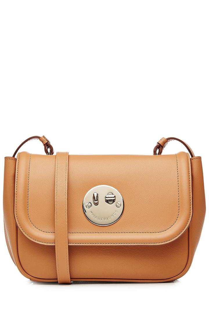 Hill & Friends Hill & Friends Happy Mini Leather Shoulder Bag - Camel