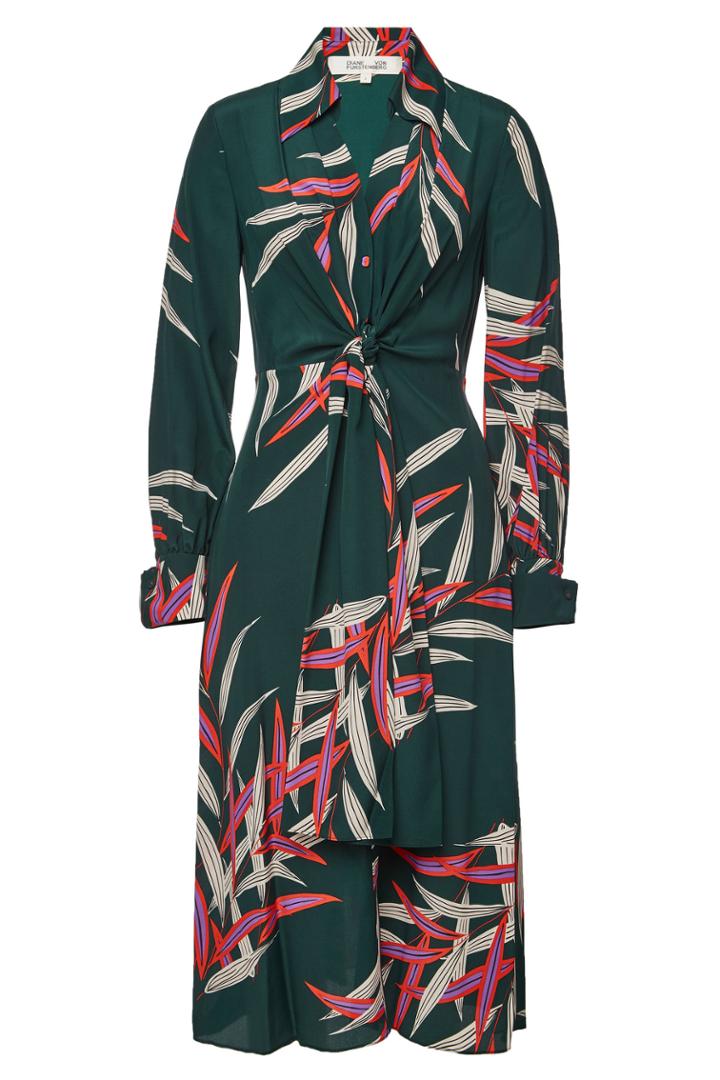 Diane Von Furstenberg Diane Von Furstenberg Printed Silk Midi Dress