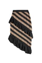 Marco De Vincenzo Marco De Vincenzo Asymmetric Skirt With Metallic Thread