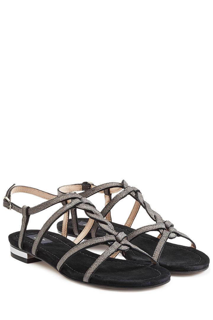 Steffen Schraut Steffen Schraut Suede Sandals - Black