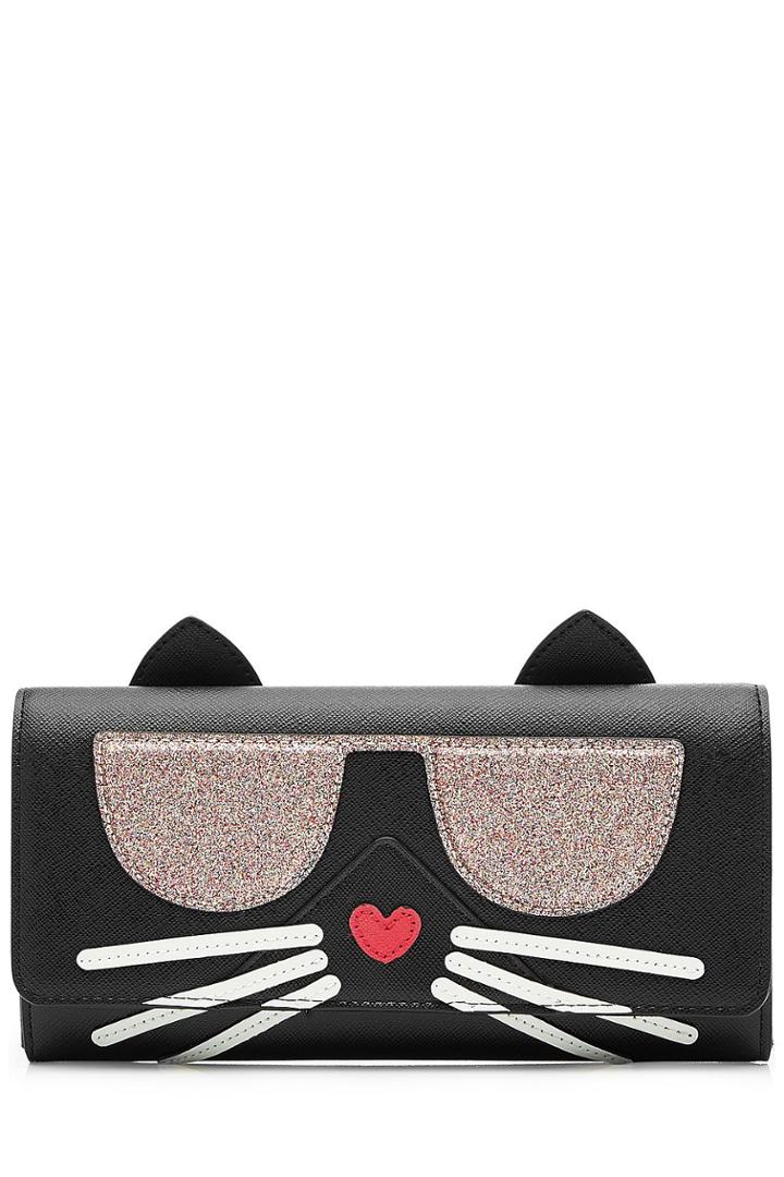 Karl Lagerfeld Karl Lagerfeld K Kocktail Choupette Wallet - Black