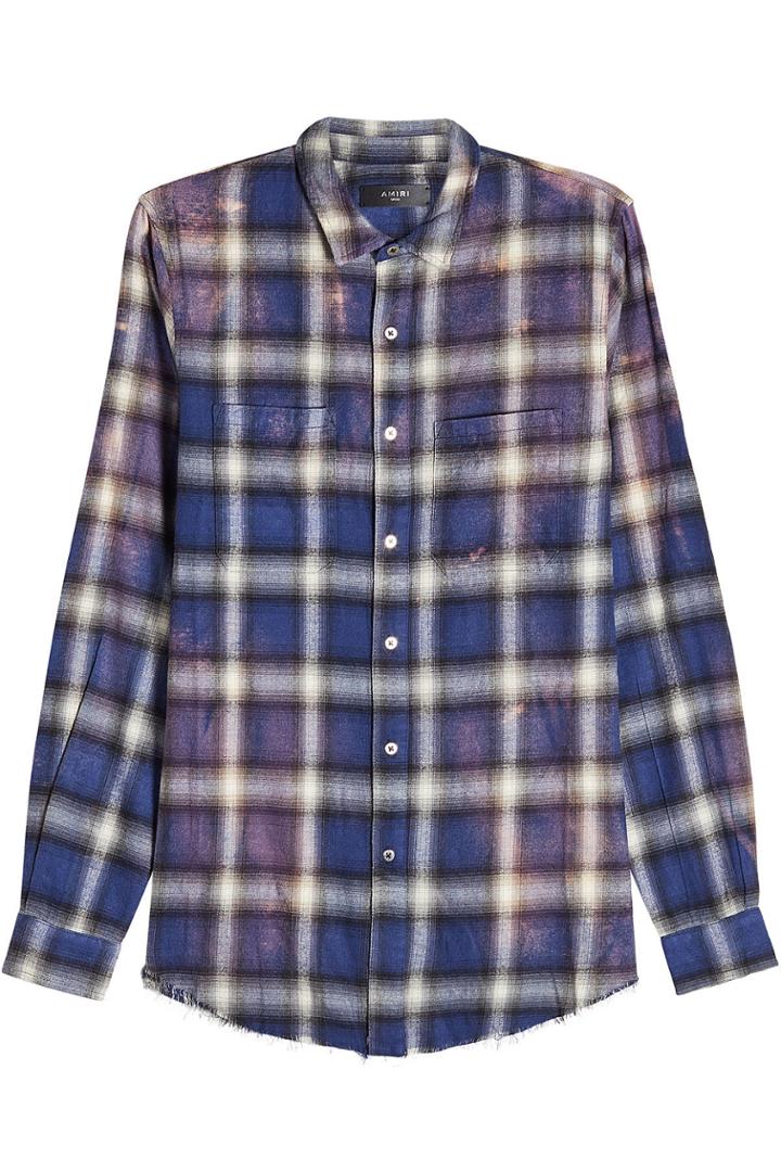 Amiri Amiri Plaid Button Down Shirt