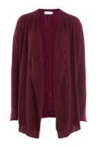 Velvet Velvet Draped Cashmere Cardigan - Purple