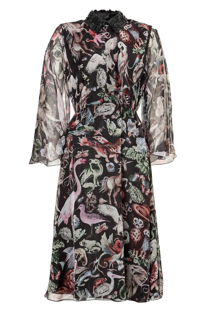 Valentino Valentino Silk Print Dress - Multicolor