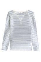 Closed Closed Cotton Longsleeve Top With Stripes - Brown