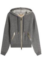 Burberry Brit Burberry Brit Cashmere Blend Hoody With Cotton - Grey
