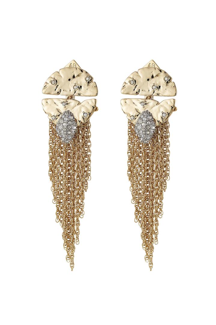Alexis Bittar Alexis Bittar 10kt Gold Earrings With Crystal Embellishment