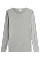Closed Closed Long Sleeved Cotton Top With Cashmere