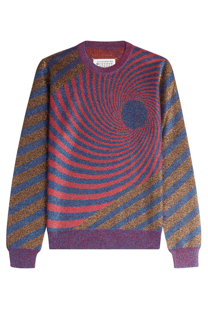 Maison Margiela Maison Margiela Metallic Pullover With Wool - Multicolored