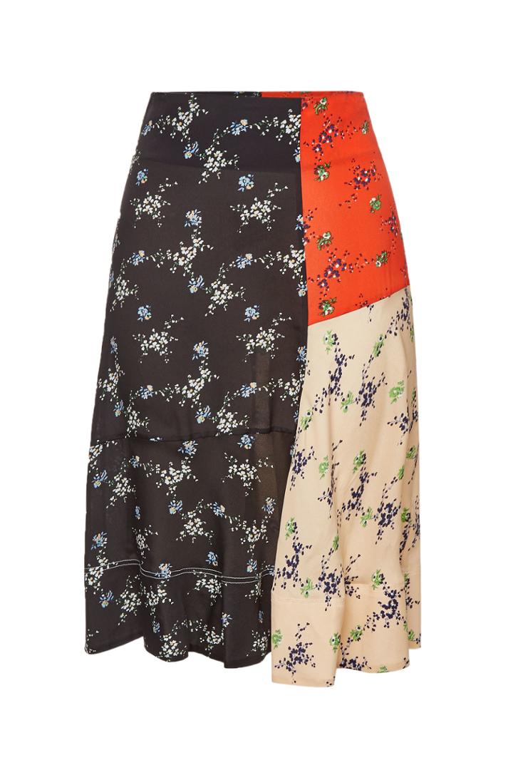 By Malene Birger By Malene Birger Tahola Printed Skirt With Silk