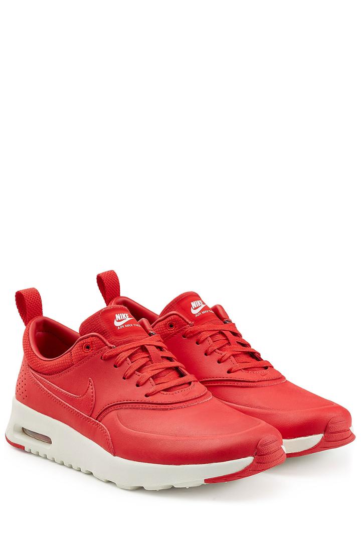 Nike Nike Air Max Thea Premium Leather Sneakers - Red
