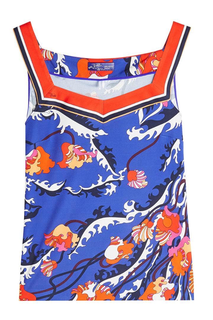 Emilio Pucci Emilio Pucci Printed Top With Silk