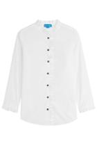 Mih Jeans Mih Jeans Cotton Shirt With Ruffle Collar - White