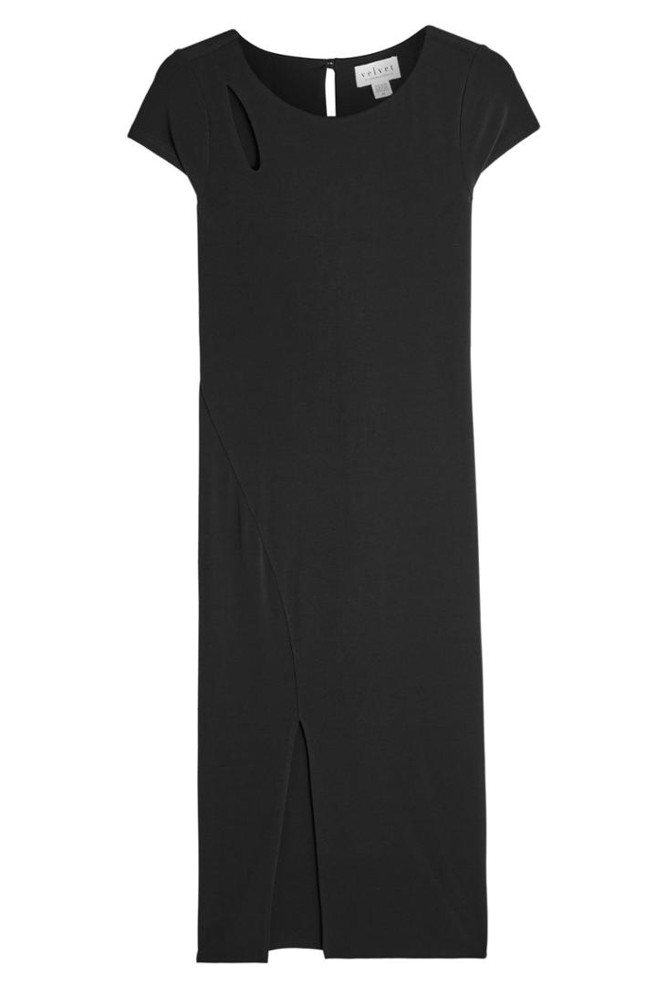 Velvet Velvet Dress With Cut-out Detail - Black