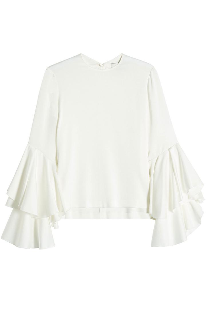 Galvan Galvan Blouse With Ruffled Sleeves