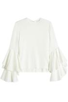 Galvan Galvan Blouse With Ruffled Sleeves