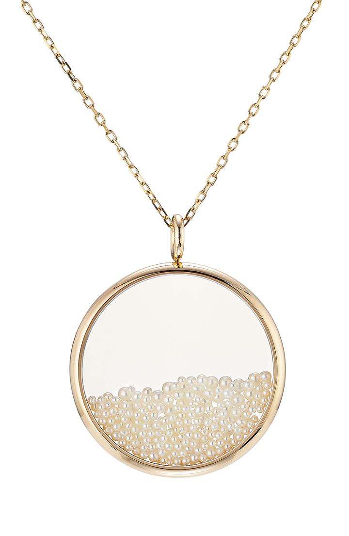 Aur Lie Bidermann Fine Jewelry 18kt Gold Chivor Necklace With Pearls