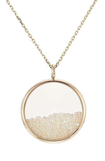 Aur Lie Bidermann Fine Jewelry 18kt Gold Chivor Necklace With Pearls