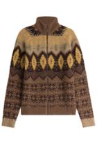 Etro Etro Zipped Cardigan With Wool, Mohair And Angora - None