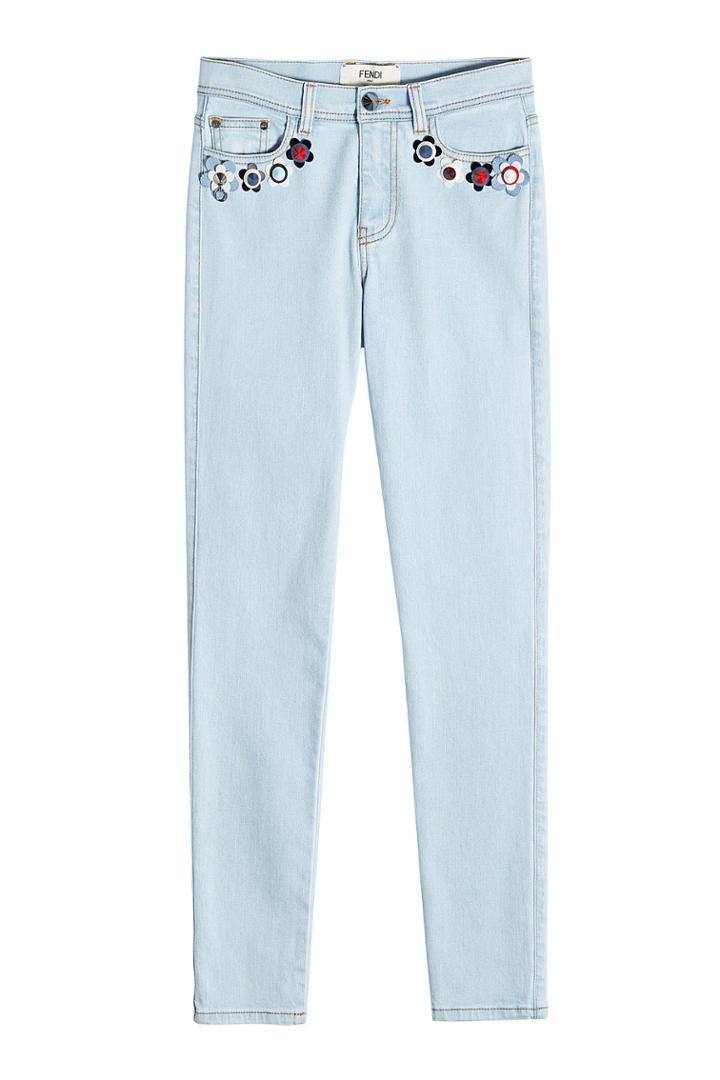 Fendi Fendi Embellished Skinny Jeans