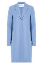 Harris Wharf Harris Wharf Felted Wool Coat - Blue