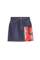 Calvin Klein 205w39nyc Calvin Klein 205w39nyc X Andy Warhol Printed Denim Mini Skirt