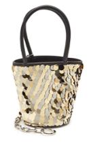 Alexander Wang Alexander Wang Roxy Mini Leather Bucket Tote With Sequins