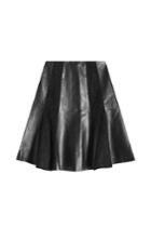 Karl Lagerfeld Karl Lagerfeld Leather And Suede Pleated Skirt