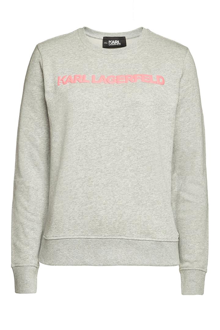 Karl Lagerfeld Karl Lagerfeld Neon Lights Embellished Cotton Sweatshirt