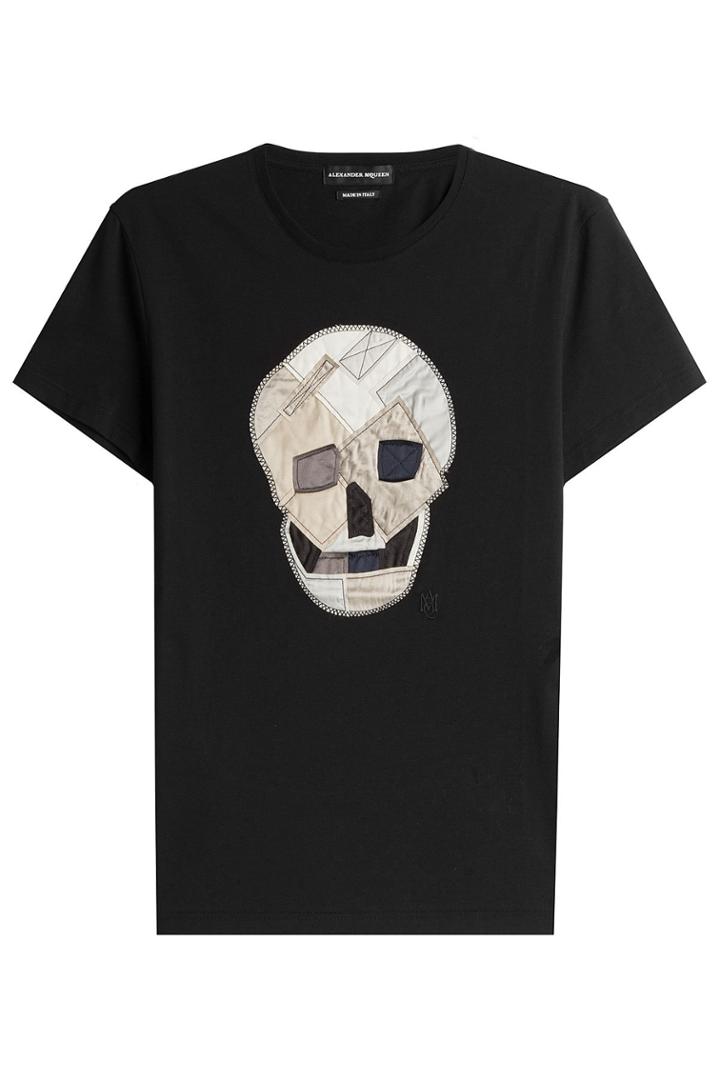 Alexander Mcqueen Alexander Mcqueen Cotton T-shirt With Applique