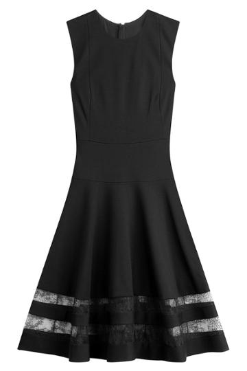 Jason Wu Jason Wu Dress With Lace Panels - Black