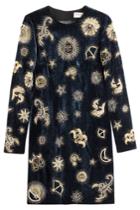 Emilio Pucci Emilio Pucci Embroidered Velvet Dress - Blue