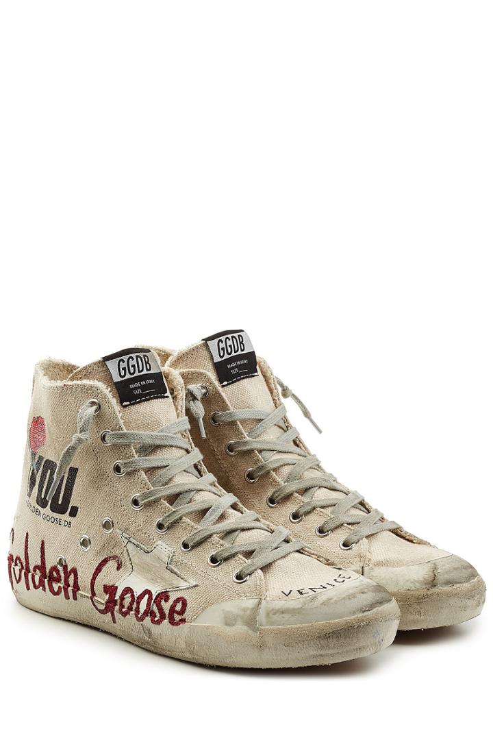 Golden Goose Golden Goose Francy Fabric High-top Sneakers