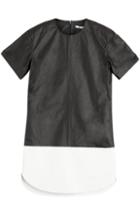 T By Alexander Wang Leather Top Mini-dress