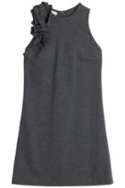 Brunello Cucinelli Brunello Cucinelli Cotton Jersey Dress With Ruffled Shoulder - Grey