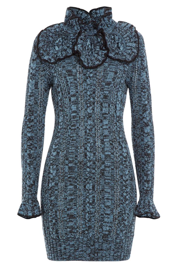 Philosophy Di Lorenzo Serafini Philosophy Di Lorenzo Serafini Knit Dress With Wool And Alpaca - Blue