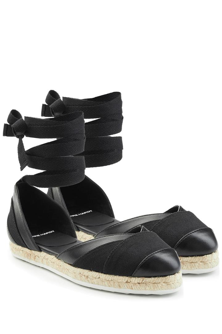 Pierre Hardy Pierre Hardy Leather And Fabric Espadrilles