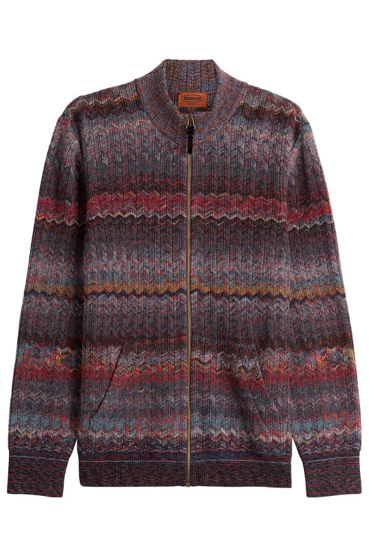 Missoni Missoni Zipped Wool Cardigan - Multicolored