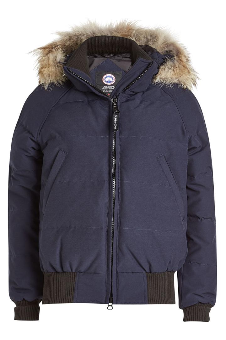 Canada Goose Canada Goose Savona Down-filled Bomber Jacket With Fur Trimmed Hood